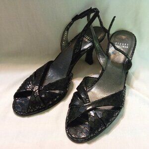 Stuart Weitzman Black Snake Skin